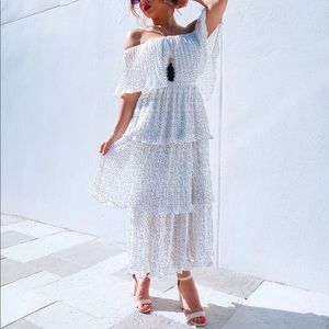 NWT Midi Polka Dot Dress